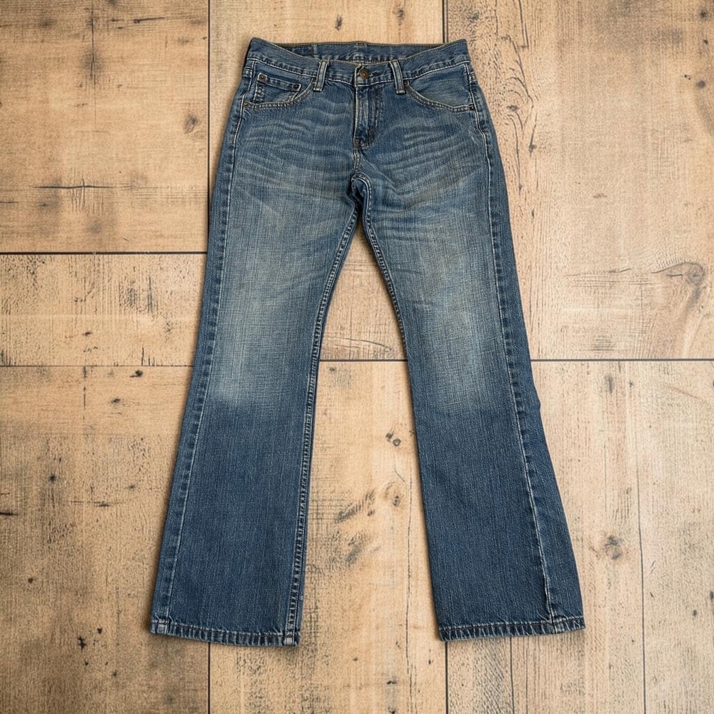 Levi's 527 Slim Bootcut Jeans Mens 29x30 (Fits 29x28.5) Blue Mid Rise Good Fade